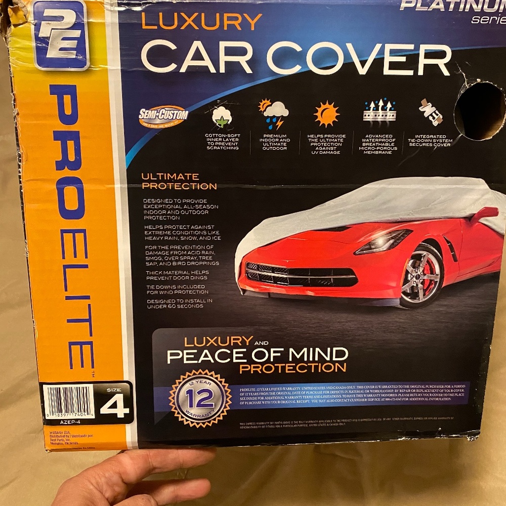 Pro elite luxury car cover size 4